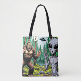Bolso De Tela Humor de pie de página y alieno