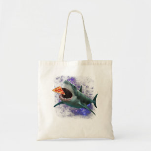 Bolso De Tela Humor de tiburón de pizza galáctica de moda