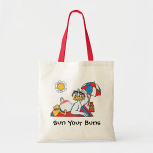 Bolso De Tela Humor de vacaciones de Sun Your Buns