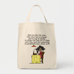 Bolso De Tela Humor de vino masculino y fino
