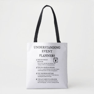 Bolso De Tela Humor del coordinador de eventos divertidos