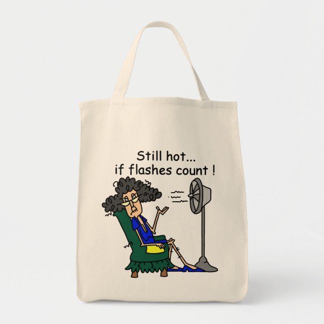 Bolso De Tela Humor del flash caliente (Frente)
