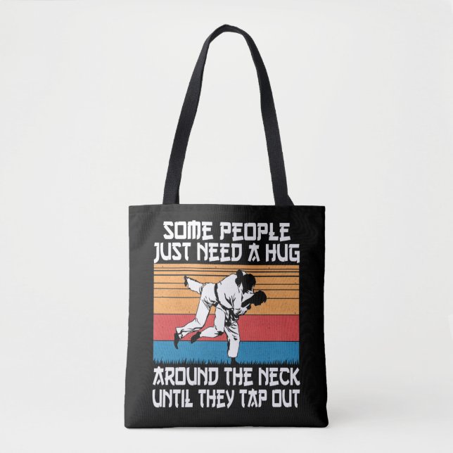 Bolso De Tela Humor divertido de artes marciales de Judo Jiu Jit (Anverso)