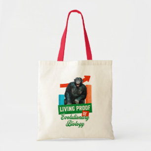Bolso De Tela Humor divertido de biología evolutiva del chimpanc