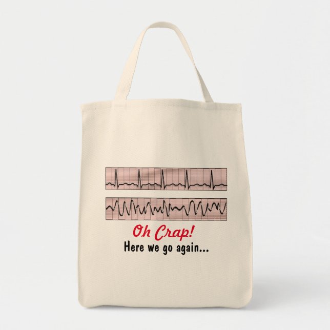 Bolso De Tela Humor divertido de enfermera Tote Bag (Frente)