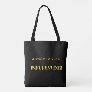 Bolso De Tela Humor divertido de 'Palabra al sabio'
