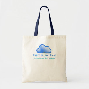 Bolso De Tela Humor Divertido de Tecnología No Hay Nube Es Compu
