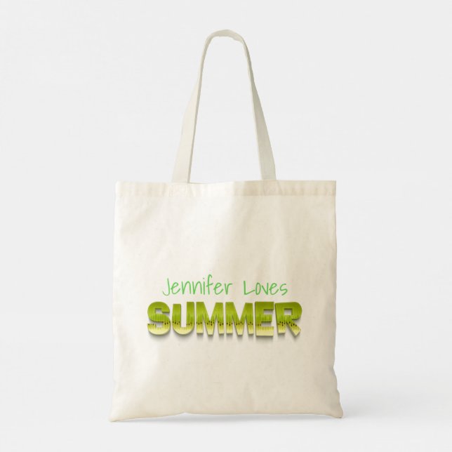 Bolso De Tela Humor divertido de verano de kiwi (Reverso)