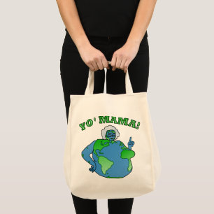 Bolso De Tela Humor divertido del planeta de la mamá Día de la