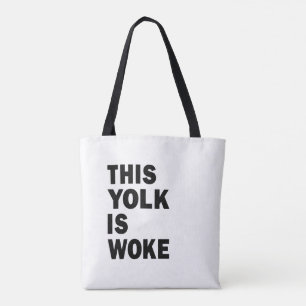 Bolso De Tela Humor gracioso de moda de huevo que despierta este