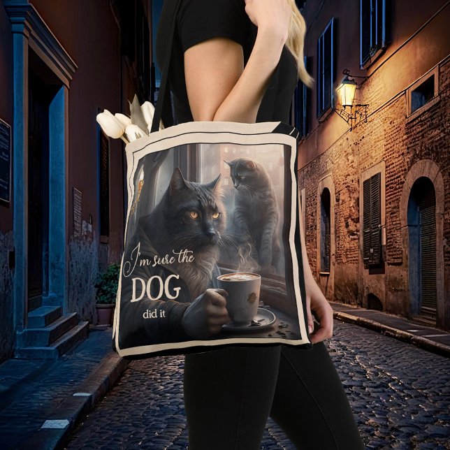 Bolso De Tela Humor oscuro gatos graciosos (Subido por el creador)