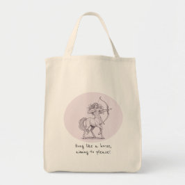 Bolso De Tela Humor para adultos Sagitario Centauro colgado
