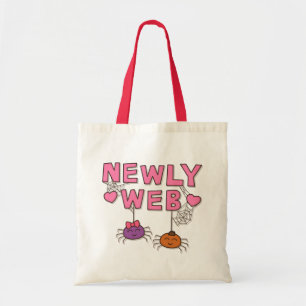 Bolso De Tela Humor Recién Telarañas Recién Casados Pun Tote