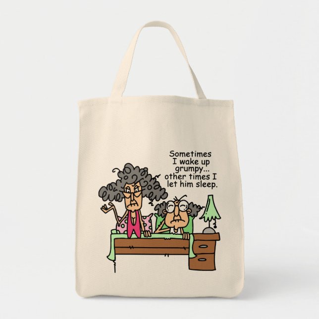 Bolso De Tela Humorística deja dormir mal (Frente)