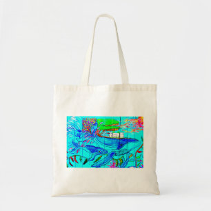 Bolso De Tela humpback whales tote bag