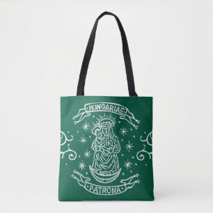 Bolso De Tela hungría religiosa motivo medieval virgen mary jesu
