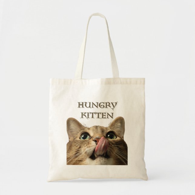 BOLSO DE TELA HUNGRY　KITTEN (Frente)