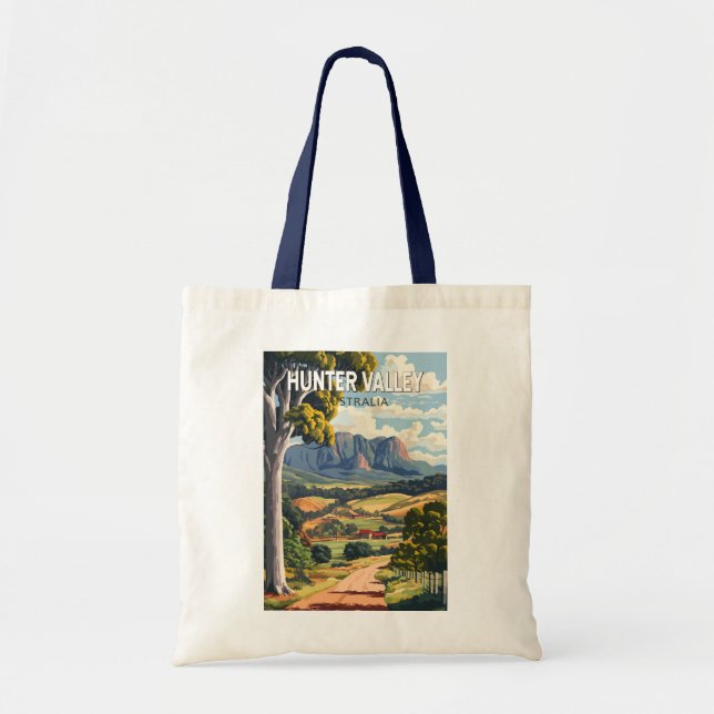 Bolso De Tela Hunter Valley Australia Viaje al arte (Frente)