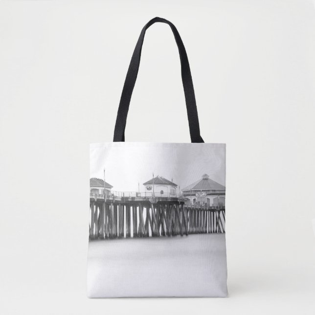 Bolso De Tela Huntington Beach Pier (Anverso)