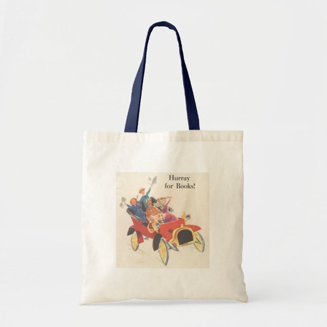 Bolso De Tela Hurra por los libros (Frente)
