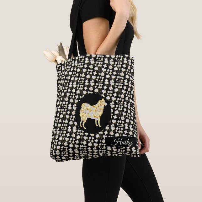 BOLSO DE TELA HUSKY BLING (Detalle)