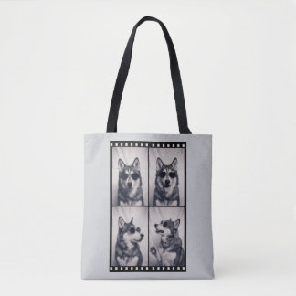 Bolso De Tela Husky Dog Portrait
