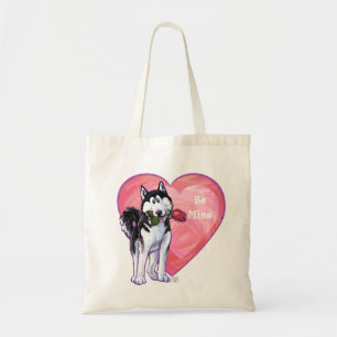 Bolso De Tela Husky El día de San Valentín