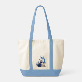 Bolso De Tela Husky Howlers Husky Dog Power Logo Art