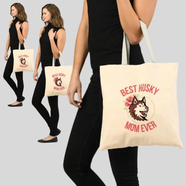 Bolso De Tela Husky Mom, Perro Mom, Dog Gift (Subido por el creador)