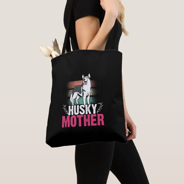 Bolso De Tela Husky Mother Love: Celebrando la lealtad y los bon (Detalle)