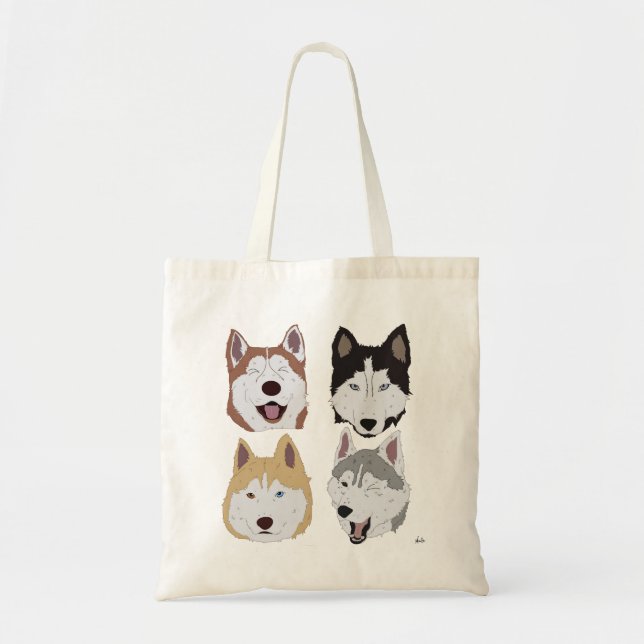 Bolso De Tela Husky Quad Tote Bag (Frente)