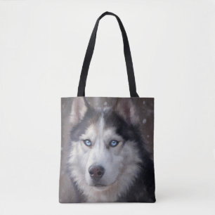 Bolso De Tela Husky Siberian