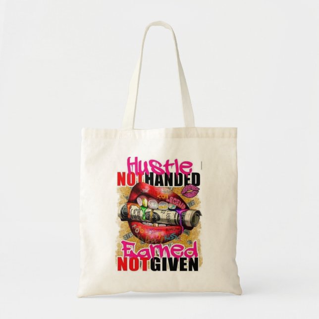 Bolso De Tela Hustle Earned (Frente)
