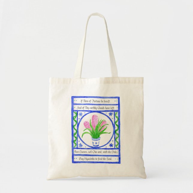 Bolso De Tela 'Hyacinths' Tote Bag (Frente)