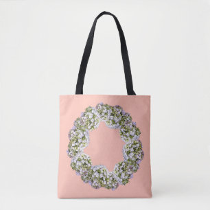 Bolso De Tela Hydrangea Wreath