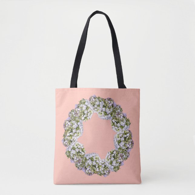 Bolso De Tela Hydrangea Wreath (Anverso)
