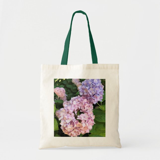 Bolso De Tela Hydrangeas (Frente)