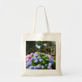 Bolso De Tela Hydrangeas azules y rosas - Viñedo de Martha