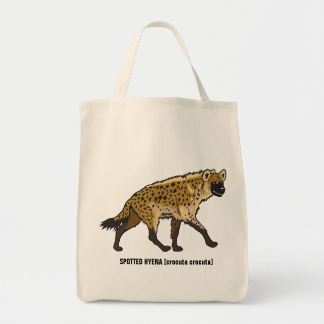 Bolso De Tela hyena manchado (Frente)
