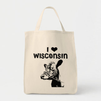 Bolso De Tela I <3 Wisconsin