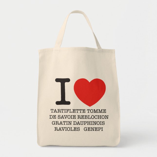 Bolso De Tela I Amor Tartiflette (Frente)