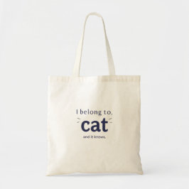 Bolso De Tela I Belong to Cat