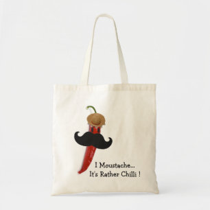 Bolso De Tela I bigote. Es bastante chile