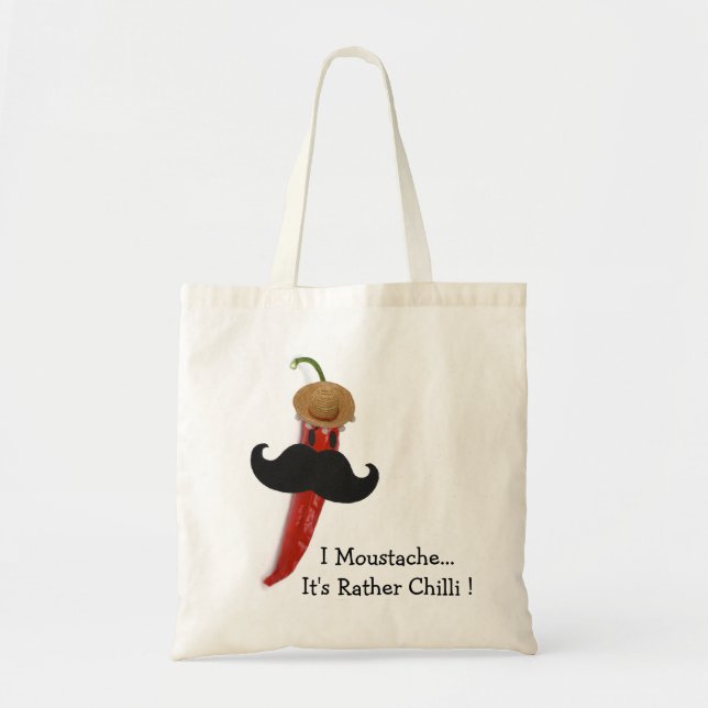 Bolso De Tela I bigote. Es bastante chile (Frente)