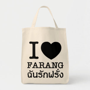 Bolso De Tela I Black Heart (Love) Farang