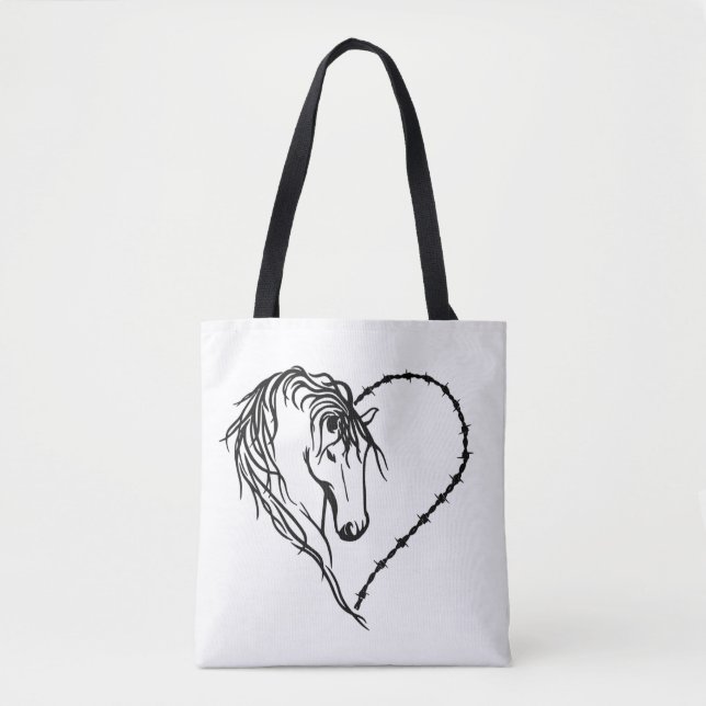 Bolso De Tela I caballos del corazón (Anverso)