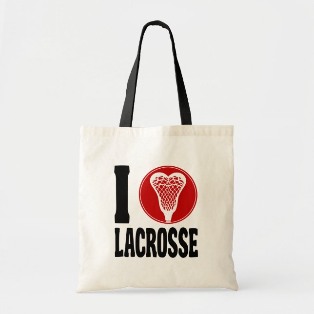 Bolso De Tela I corazón LaCrosse (Frente)