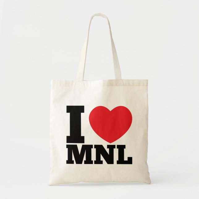 Bolso De Tela I corazón MNL (Frente)