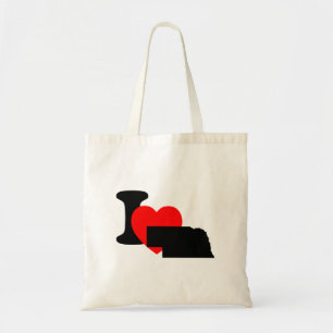 Bolso De Tela I corazón Nebraska