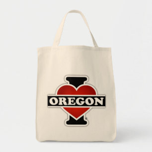 Bolso De Tela I corazón Oregon